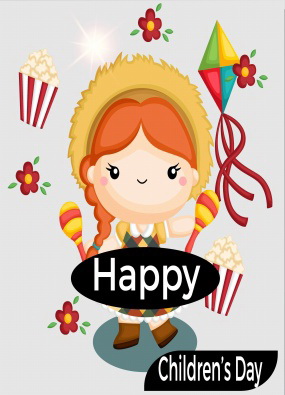 儿童节卡通贺卡图片